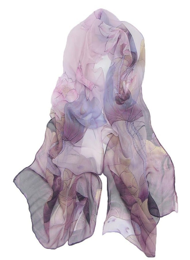 Mawjom Scarfs for Women Lightweight Print Fashion Sunscreen Wraps Shawls Scarves for Women Elegant Sheer Scarfs - Image 3